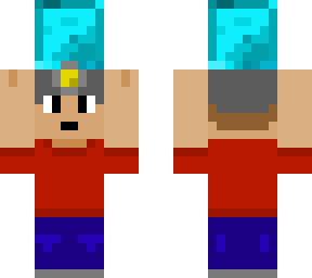 miner with a diamond block