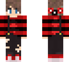 my skin, red and blacksweater