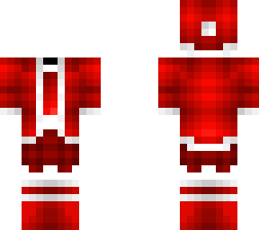 outfit base - red santa outfit w/ skirt & boots