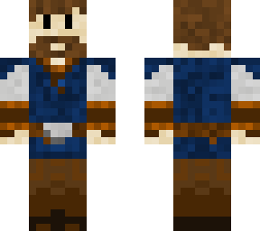 peasant: blue shirt