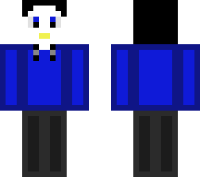 penguin with blue sweatshirt