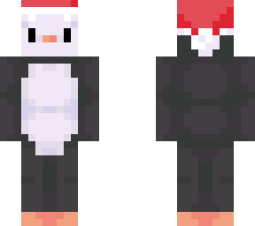 penguin with santa hat