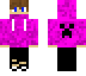 pink hoodie