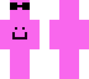 pink smile with glasses