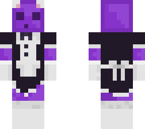 purple slime in a maid outfit