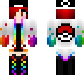 rainbow poke girl w/short hair
