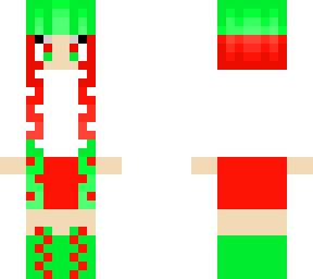 skinmas day 7 green and red girl