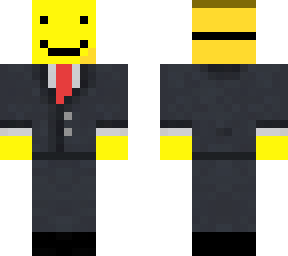 smiley face with suit