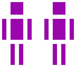 white & purple box