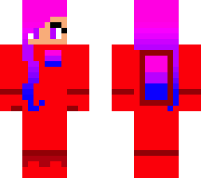 bi***ual female red among us character(a skin i made for myself)