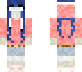 blue haired girl
