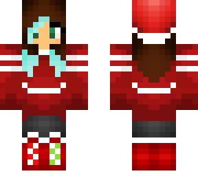 brown blue hair christmas outfit wolfydork fixed