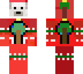 christmas polar bear