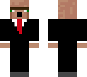 derp villager in a tuxedo pogging