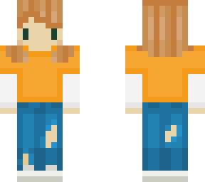 female teen orange