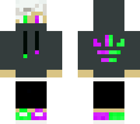 green and purple guy