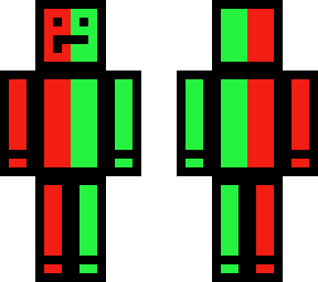 green and red