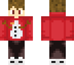 my skin in a christmas sweater