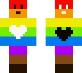 og pride flag - with a heart