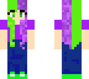 purple and green