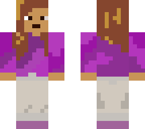 purple pink character