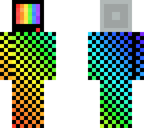 rainbow tv head