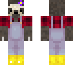 sloth farmer with flower