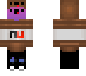A Cute Nutella Fade Minecraft Skin