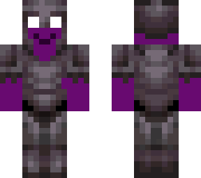 a very happy purple guy