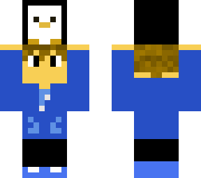 billy holding penguin plush