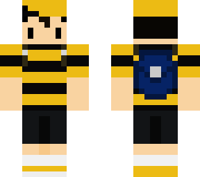 black and yellow ness skin from super smash bros