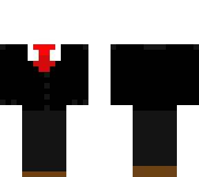 blank suit and tie