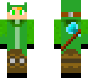dream's minecraft manhunt skin  (with mask up : )