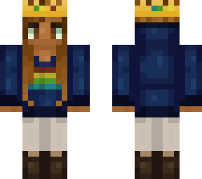 gamer girl with crown