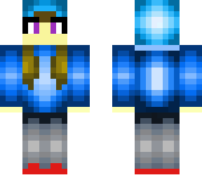 girl with blue hoodie