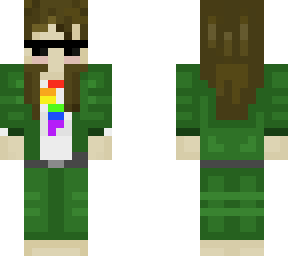 me but swag in a green suit