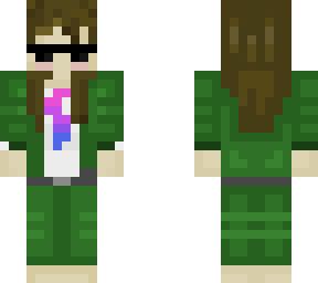me but swag in a green suit with bi tie :d