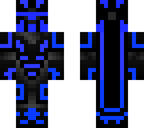 original xenotracer black and blue mc skin