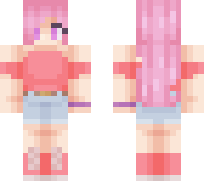 pink haired girl