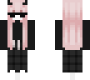 pink haired skin
