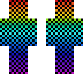 rainbow checkered