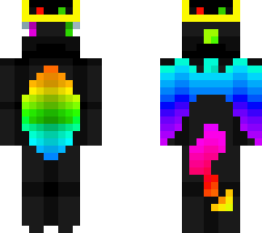Rainbow Dragon | Minecraft Skin