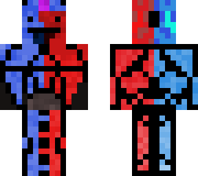 red & blue