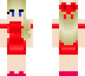 red dress with bow