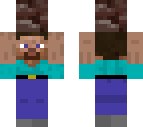steve after coming back from 2747325436 years of mining in the nether