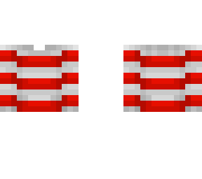 sweater base - white & gray w/ red stripes
