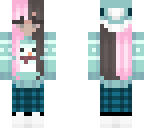 winter girl with horns