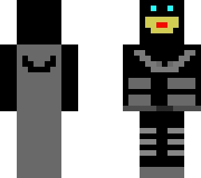 bat man with glowing eyes
