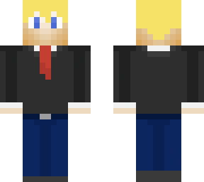 blonde suit