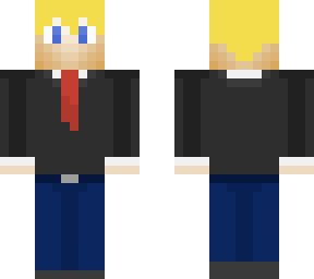 blonde suit